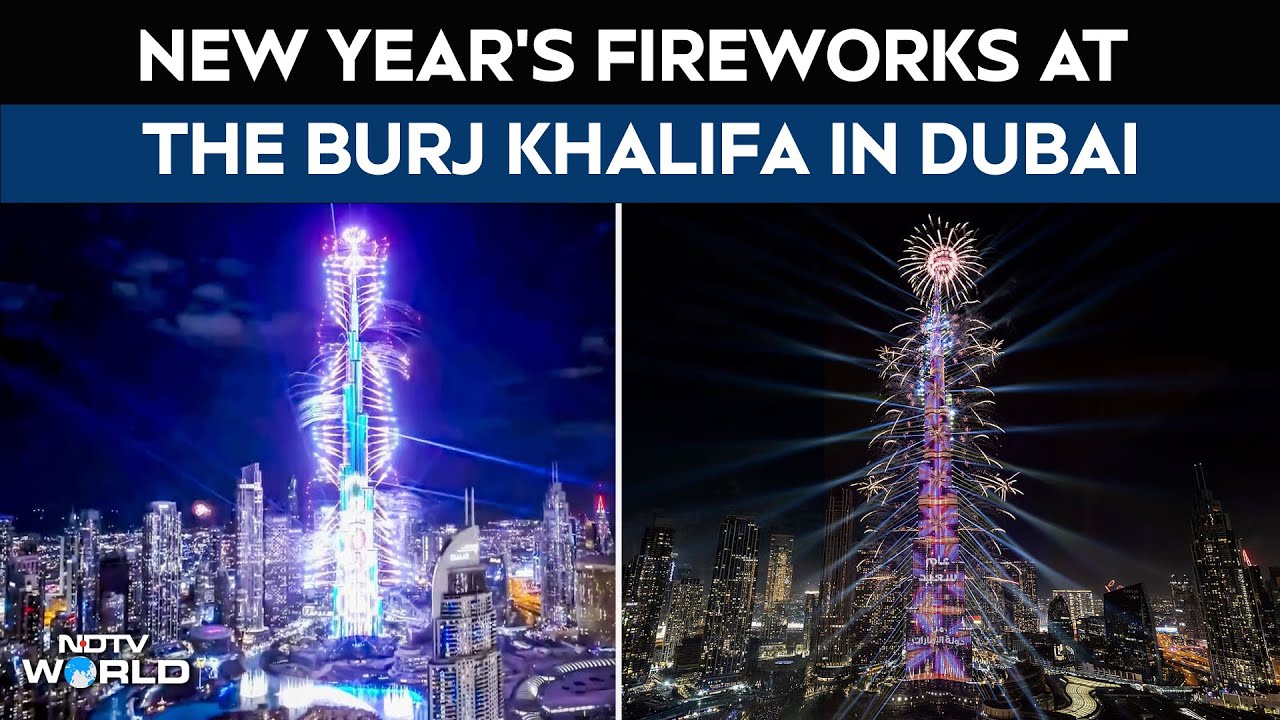 Dubai New Year 2026: Fireworks Display at the World's Tallest Building, Burj Khalifa