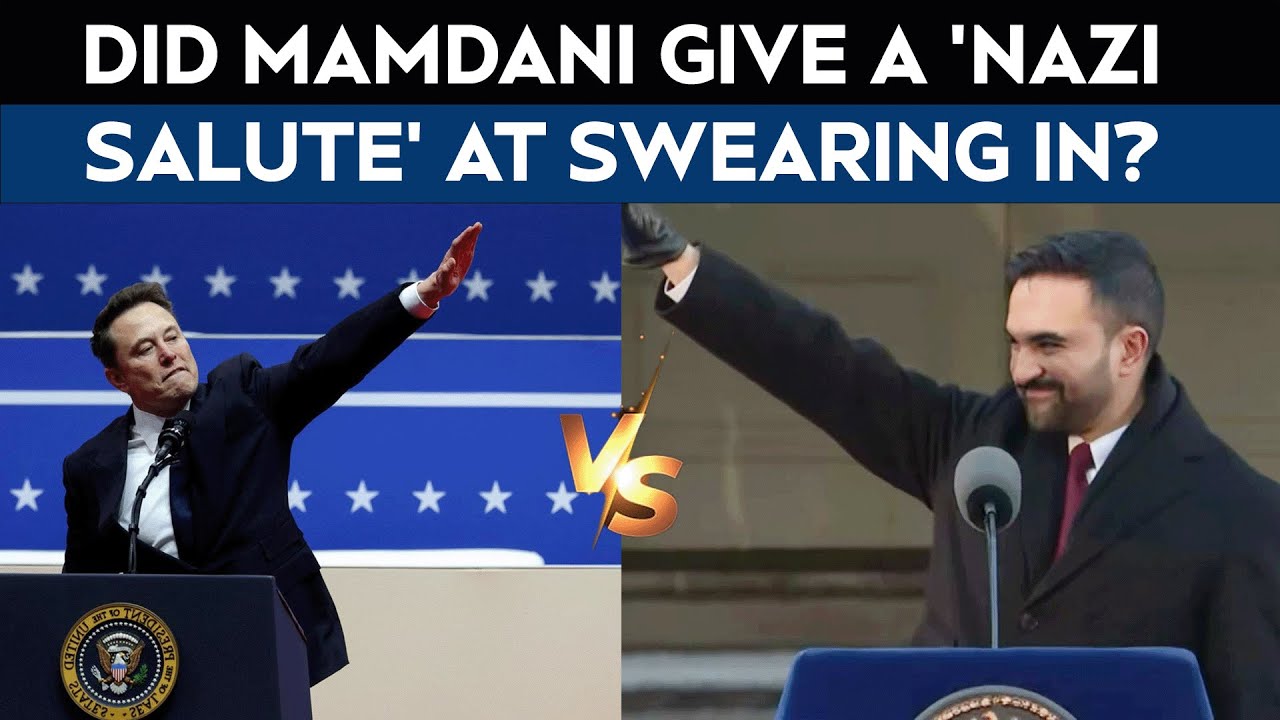 Zohran Mamdani Nazi Salute | Row Erupts As Mamdani's Hand Gesture Likened To Musk's 'Nazi Salute'