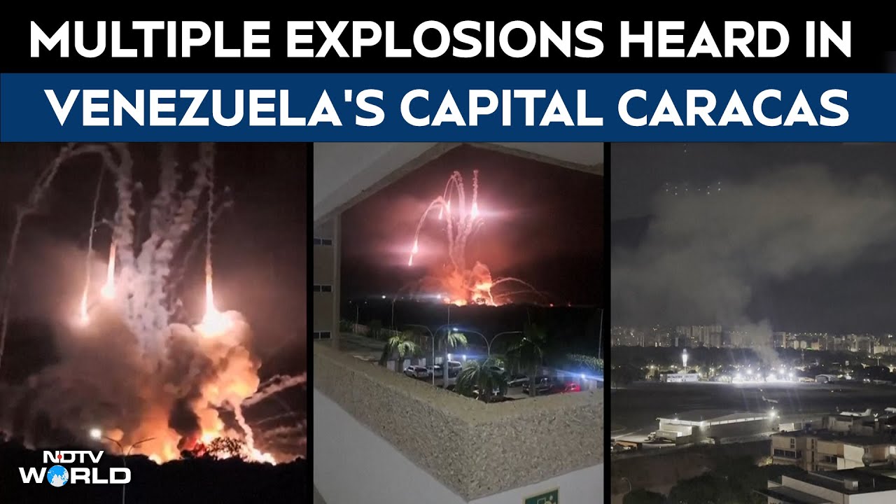 US Attacks Venezuela | Multiple Explosions Heard In Venezuela's Capital Caracas And Coastal City
