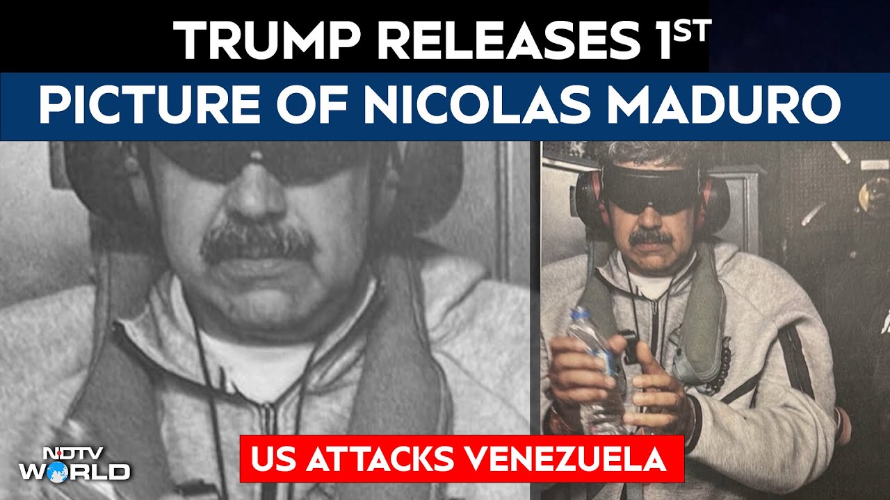 Trump Address | Trump Releases 1st Picture Of Nicolas Maduro In Custody