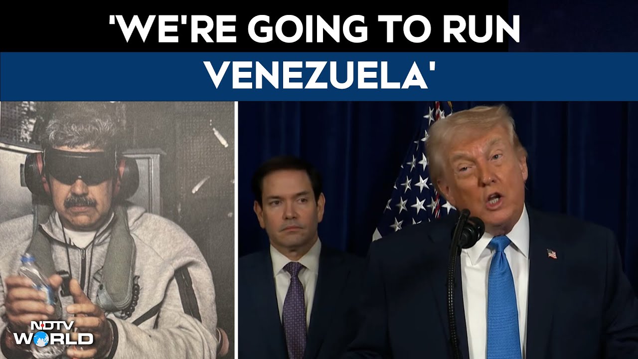 Trump Address | Trump Says US Will &lsquo;Run Venezuela&rsquo; Until &lsquo;Safe, Proper&rsquo; Transition