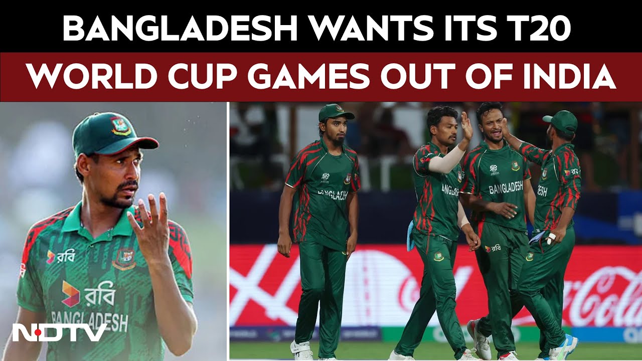 Bangladesh Player In IPL | Mustafizur Row: Bangladesh Wants Its T20 World Cup Games Out Of India