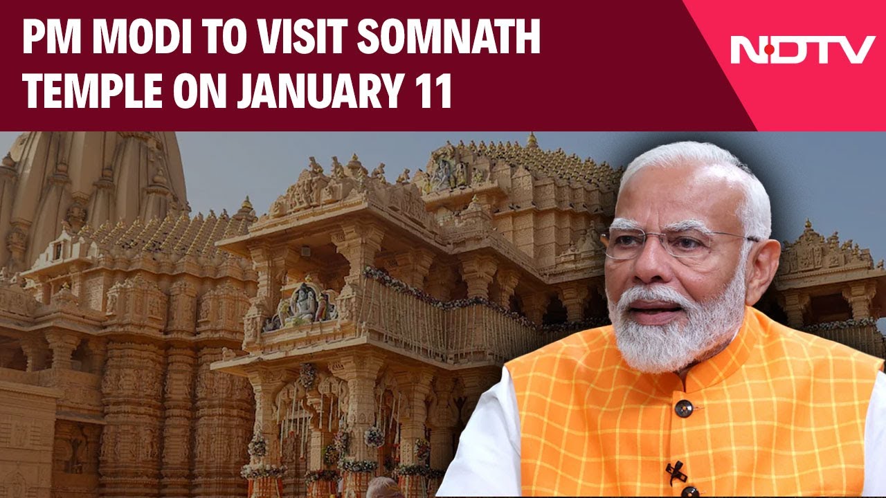 Somanth Temple News | PM Narendra Modi To Visit Somnath Temple On January 11