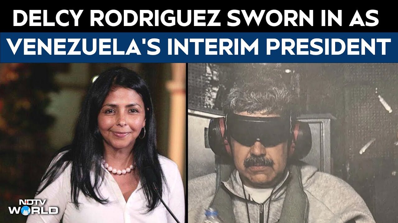 Delcy Rodriguez Sworn In As Venezuela's Interim President Amid Maduro Trial