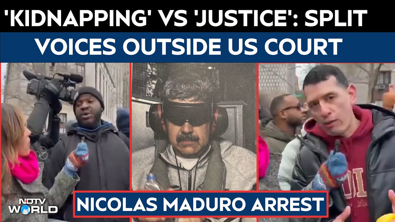 Maduro Trial News | 'Kidnapping' vs 'Justice': Split Voices Outside US Court on Maduro Arrest