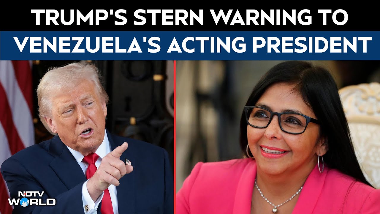 Delcy Rodriguez | US President Trump Issues Stern Warning To Venezuela's Acting President Delcy