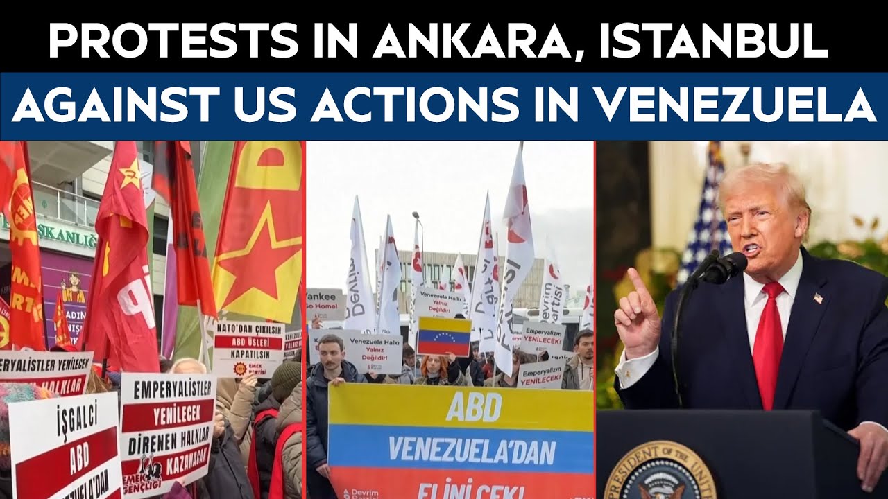 Protests In Ankara, Istanbul Against US Actions In Venezuela