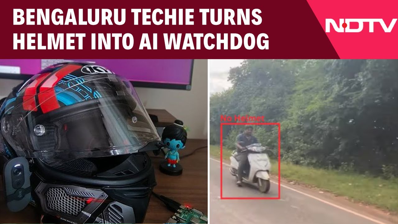 Bengaluru News | Techie Turns Helmet Into AI Watchdog That Detects Traffic Offences In Real Time
