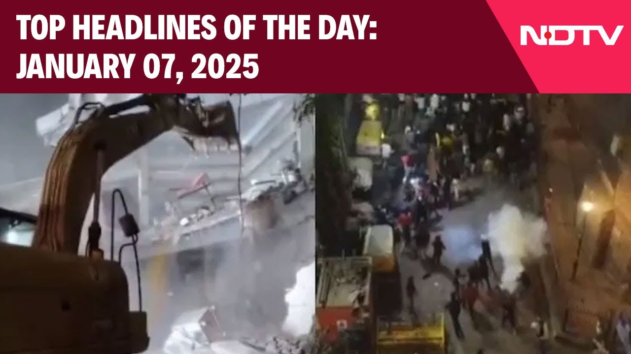 Illegal Encroachment Near Delhi Mosque Removed | Top Headlines Of The Day: January 07, 2025