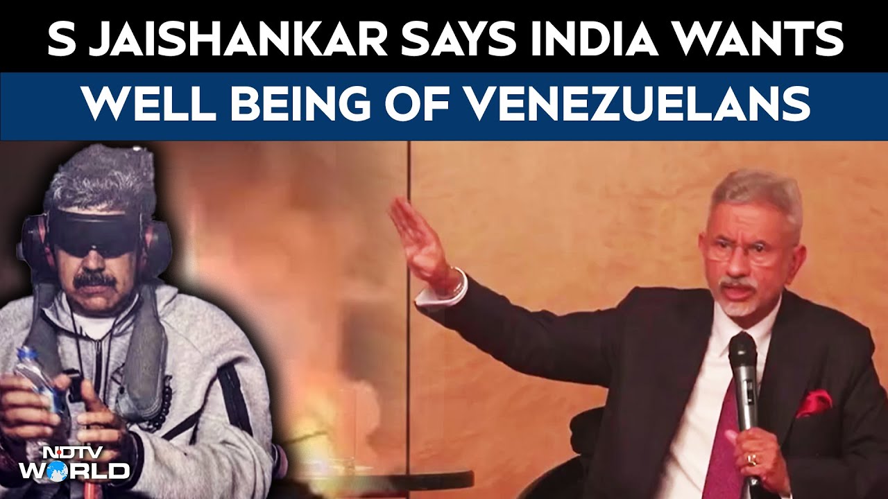 S Jaishankar Says India Wants Well Being Of Venezuelans: "Concerned At Recent Developments"