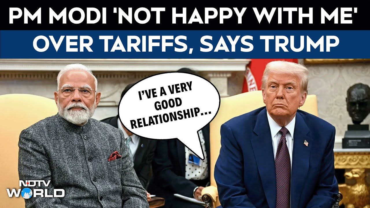 Trump Latest News | "PM Modi Not That Happy With Me As They Are Paying Lot Of Tariffs": Trump