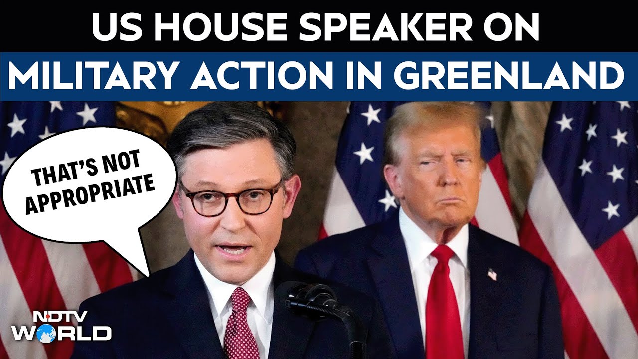 Trump News | "Not Appropriate": US Speaker Mike Johnson On Military Action In Greenland