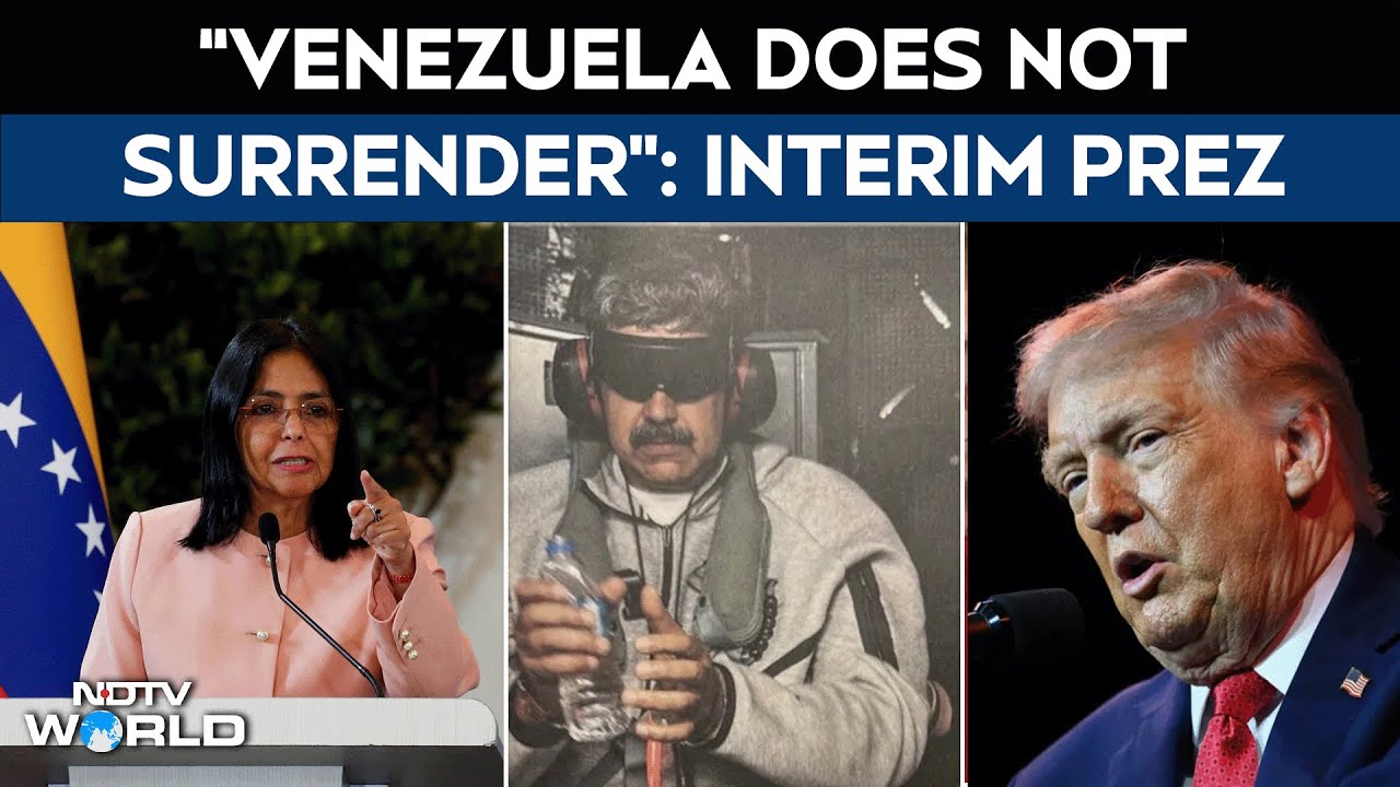 Venezuela Crisis News | "Venezuela Does Not Surrender" : "Delcy Rodriguez's Fiery Address