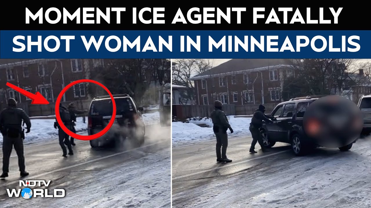 Minneapolis Shooting | Caught On Cam: Moment ICE Agent Fatally Shot Woman In Minneapolis