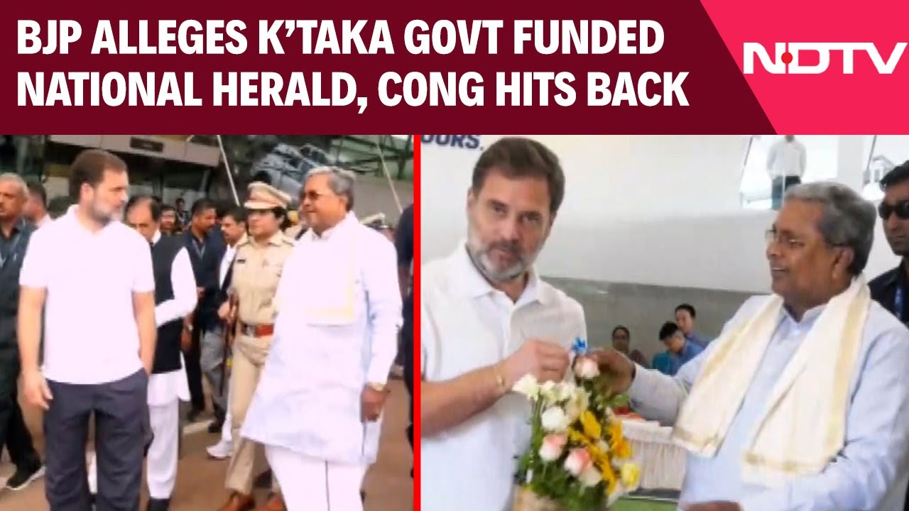 National Herald Case | BJP Alleges Karnataka Govt Funded National Herald, Congress Hits Back