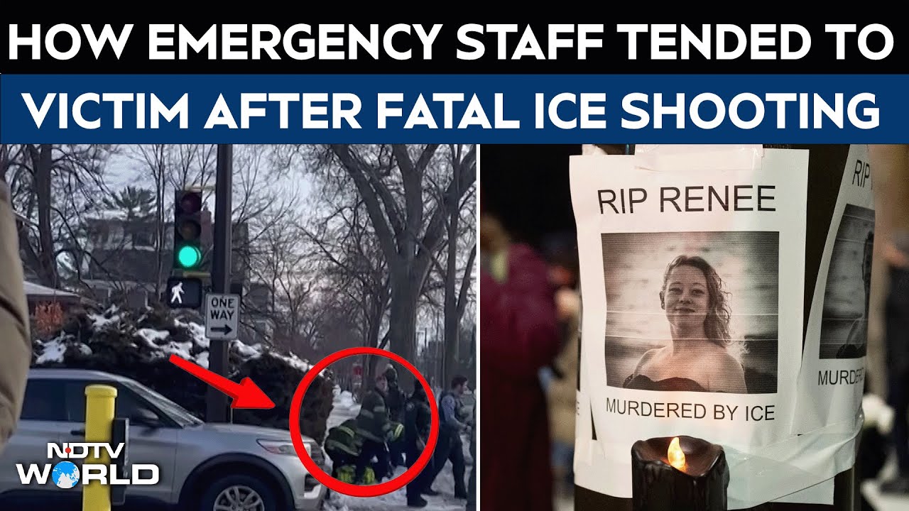 Minneapolis Shooting | Video Captures Emergency Responders Carrying Victim After Fatal ICE Shooting
