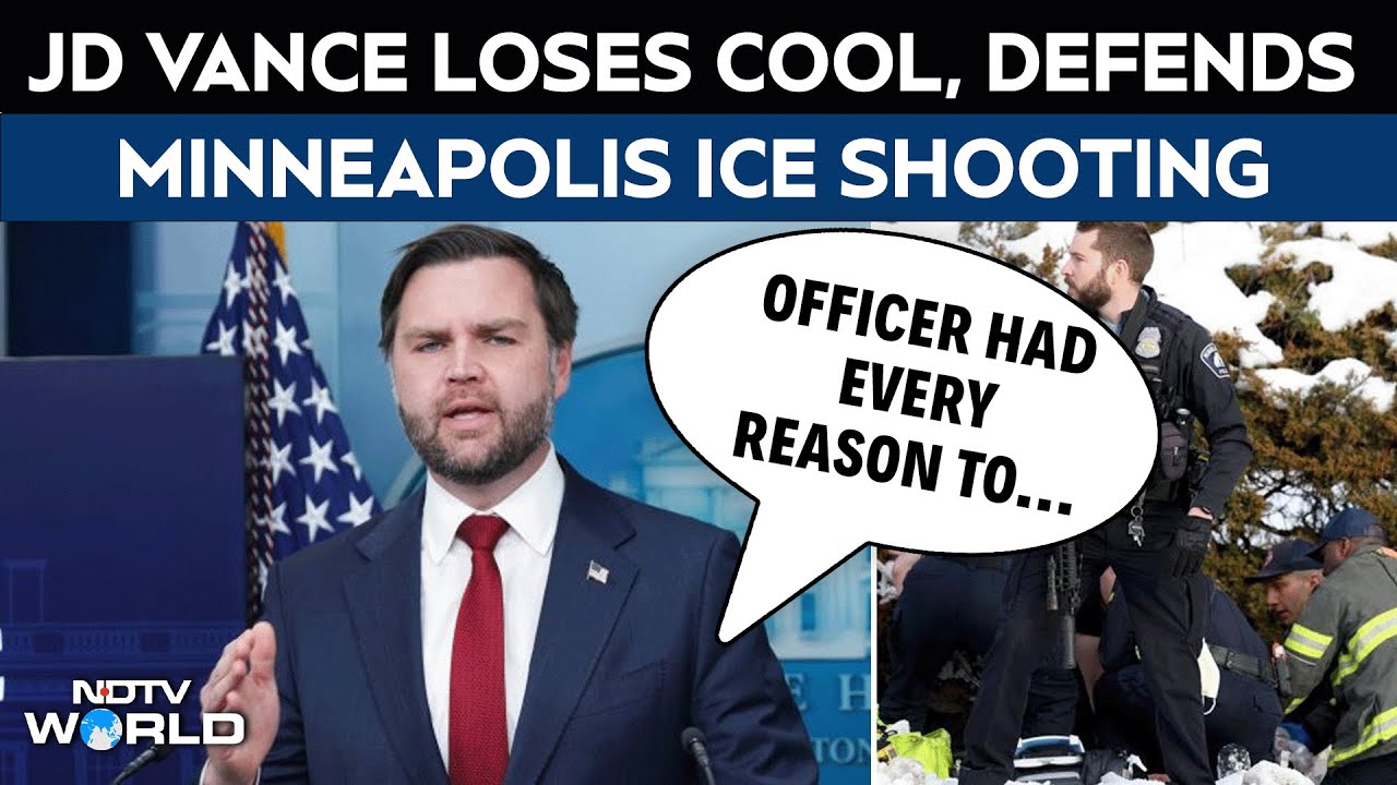 Minneapolis Shooting | JD Vance Slams Media, Loses Cool As He Defended ICE Shooting In Minnesota