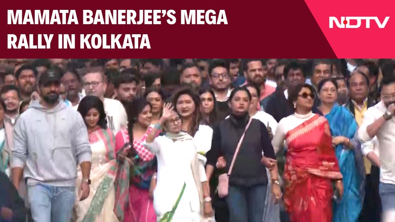 Mamata Banerjee Rally | Mamata Banerjee Leads Protest Amid Row With Central Probe Agency