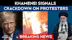 Iran Supreme Leader Signals Crackdown on Protesters, Rebukes Trump Support