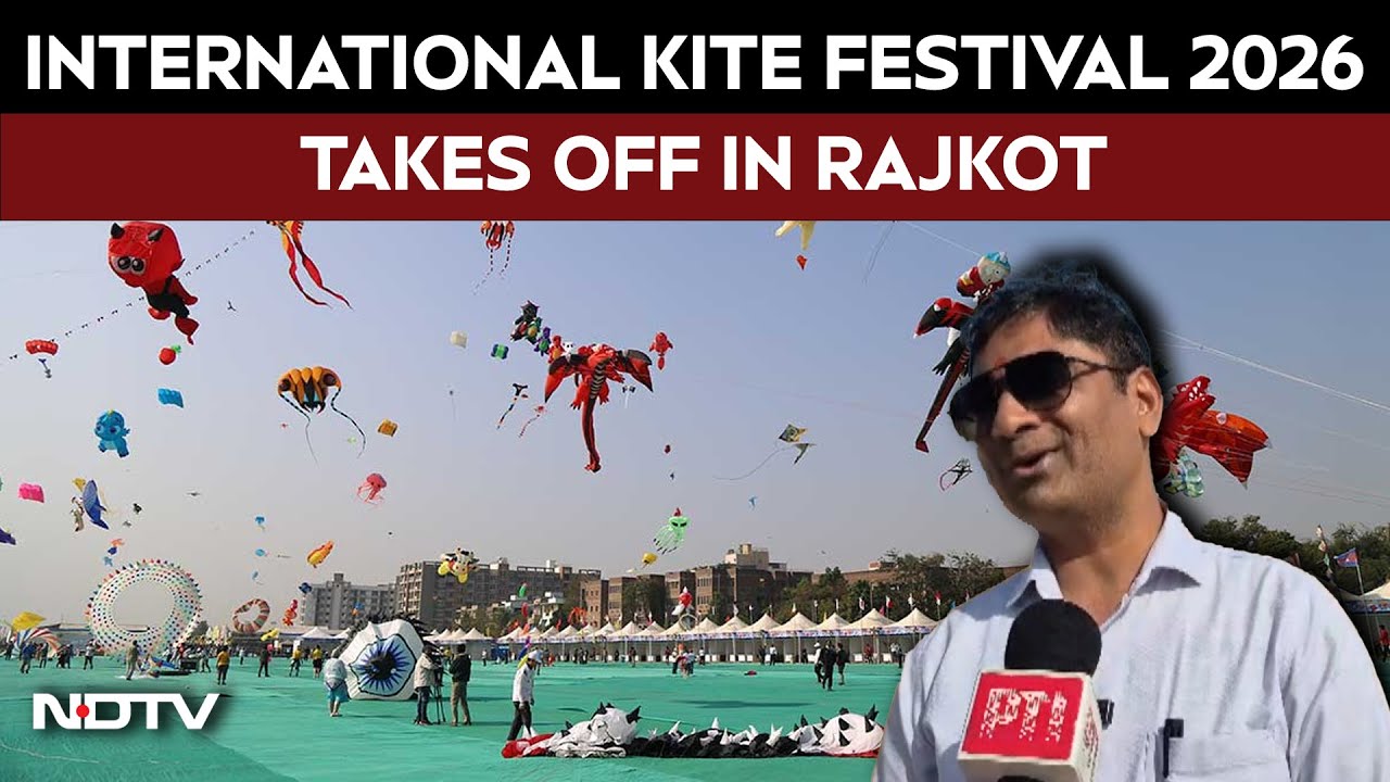 Makar Sankranti | Rajkot Skies Ablaze With Colour As International Kite Festival Begins In Gujarat