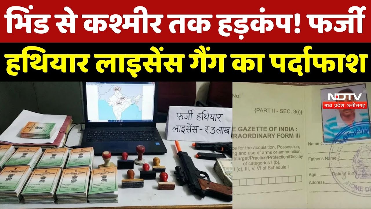 MP Fake Arms License: असली Seal, फर्जी खेल! Bhind में कैसे बना गन लाइसेंस का खौफनाक Network?