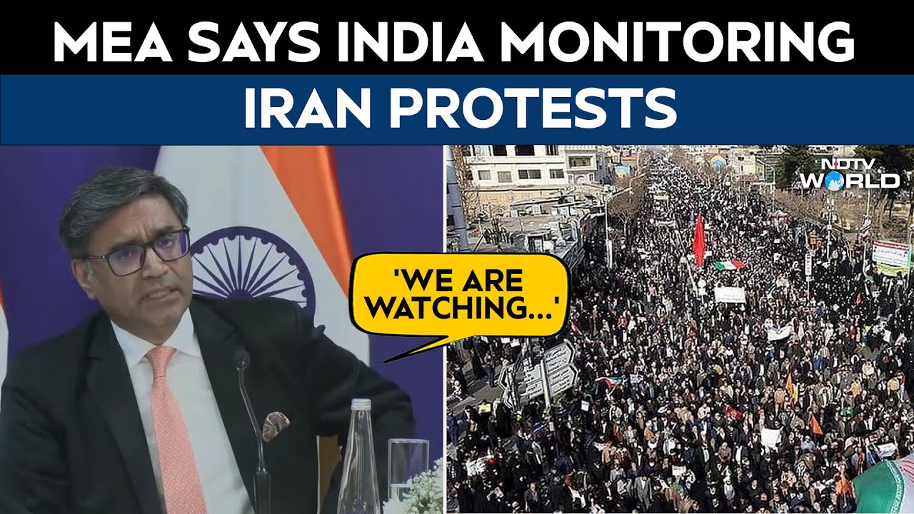 Iran Demonstrations | MEA Says India Monitoring Iran Protests, Advises Students 'Not To Venture Out'