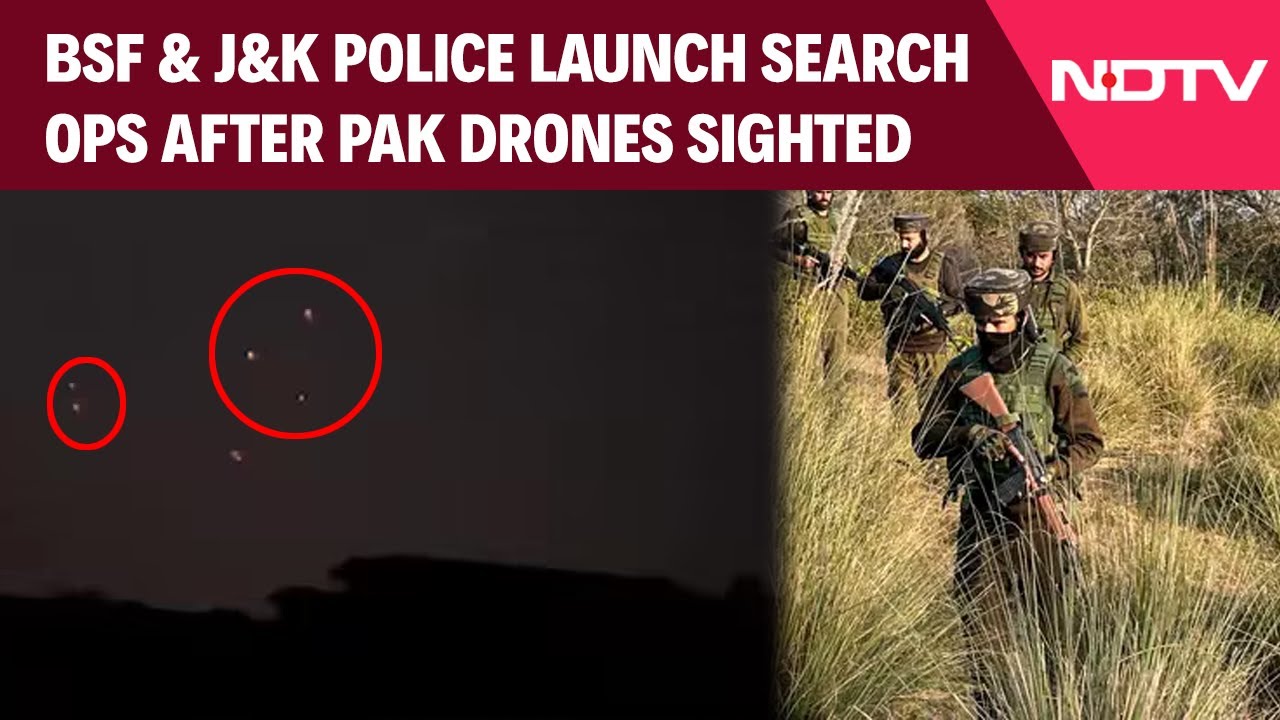 BSF, J&K Police Launch Joint Ops After Pakistan Drones Sighted Along The LoC