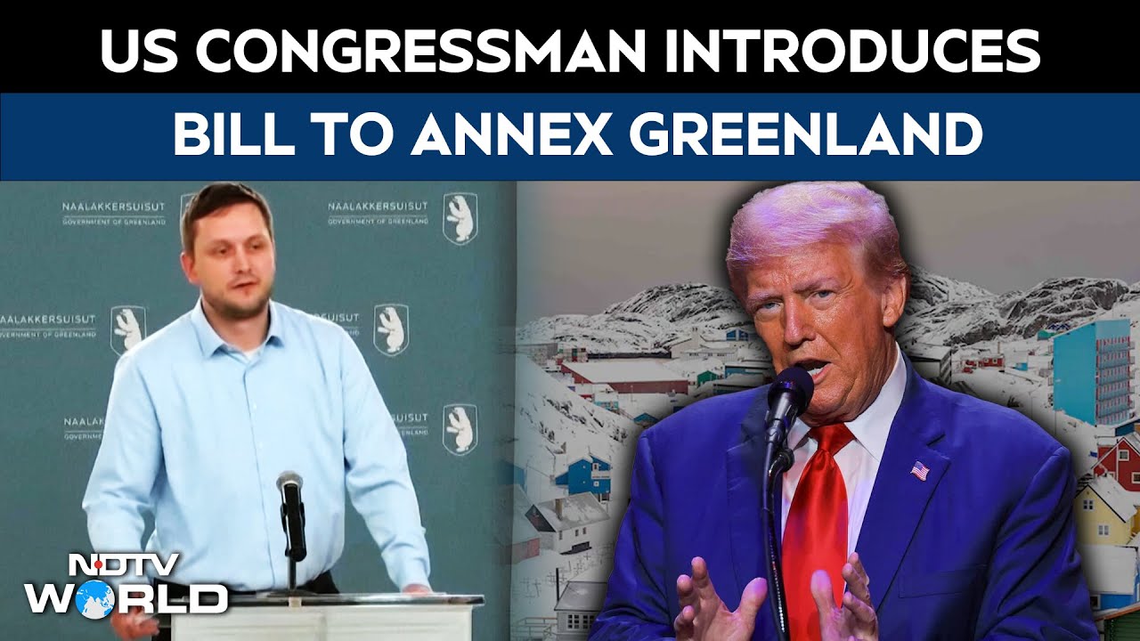 Trump Greenland News | Trump's Greenland Push Escalates As US Lawmaker Moves Annexation Bill