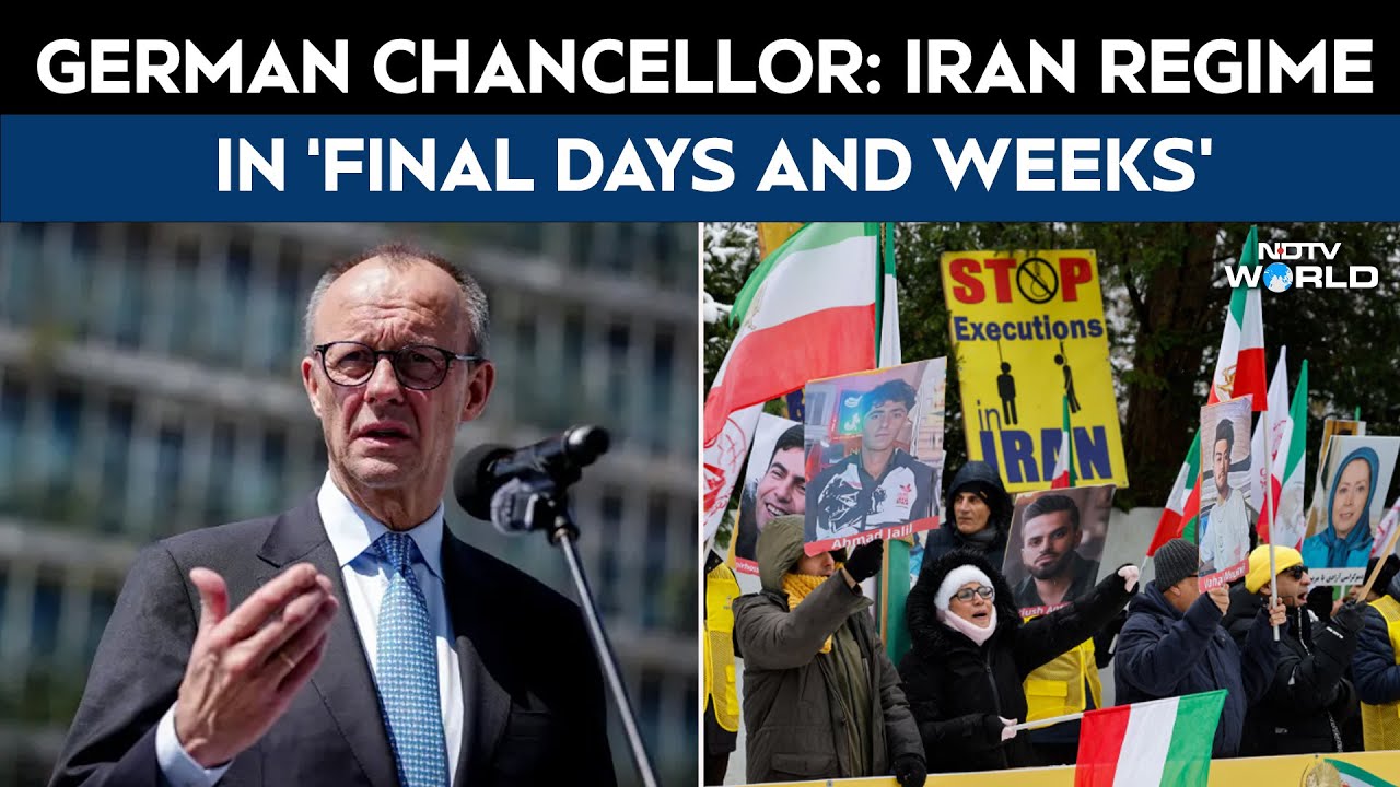 German Chancellor In India | German Chancellor Says Iranian Government In Its 'Final Days And Weeks'