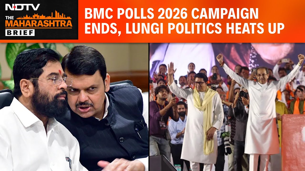 BMC Polls 2026 Campaign Ends | Lungi Politics Heats Up | Fadnavis Leads ...
