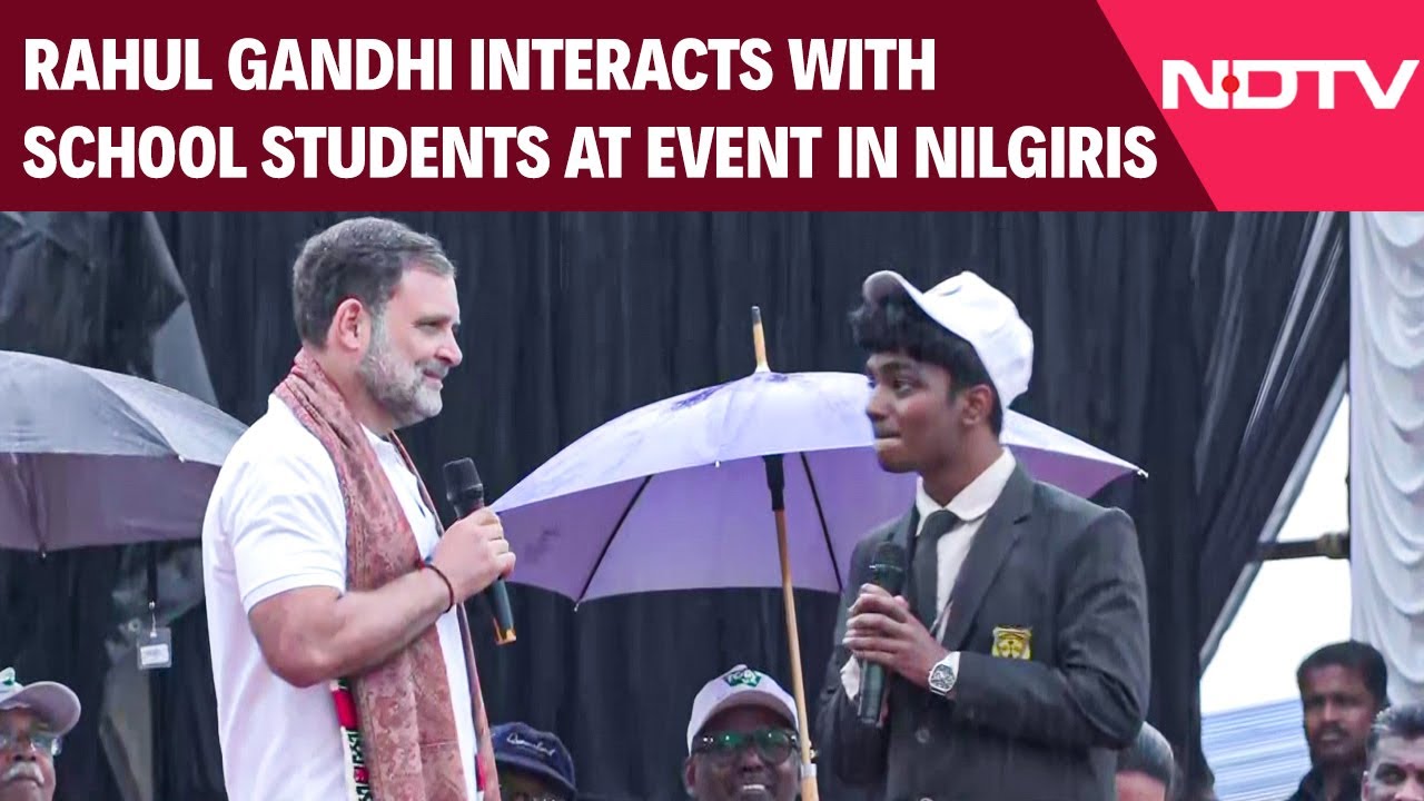 Rahul Gandhi | Congress Leader Rahul Gandhi Interacts With Students At Event In Nilgiris, Tamil Nadu