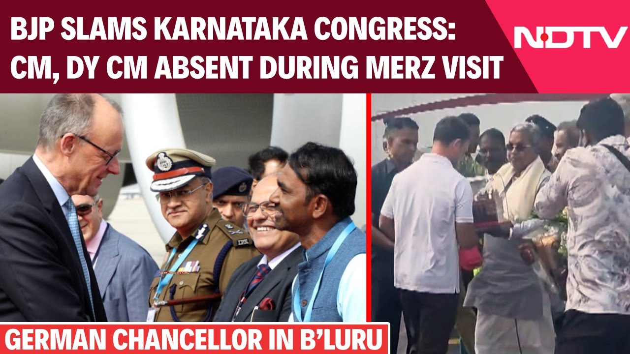 BJP Slams Congress After Karnataka CM, DY CM Skip German Chancellor&rsquo;s Bengaluru Visit