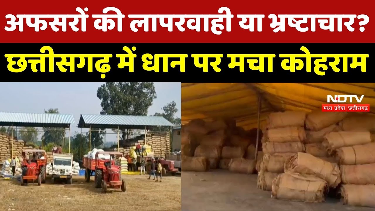 Chhattiagarh News : अफसरों की लापरवाही या Corruption ? छत्तीसगढ़ में धान पर मचा कोहराम!
