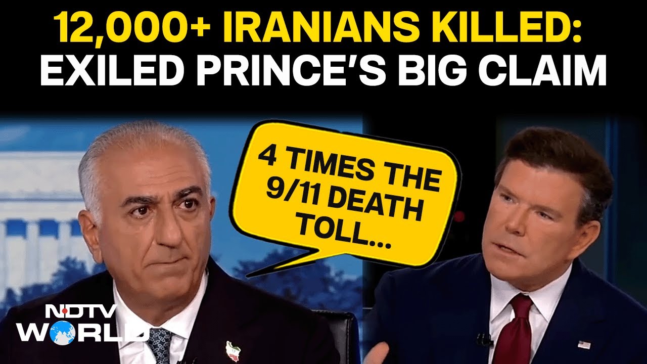 Iran News | Iran's Exiled Prince Reza Pahlavi Hails Trump's Support, Claims 12000+Iranians  Killed