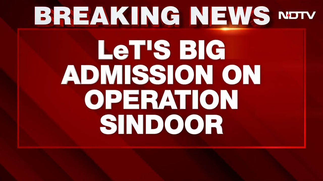 Lashkar Commander's Admission On Op Sindoor's Success, Pak's Terror Policy