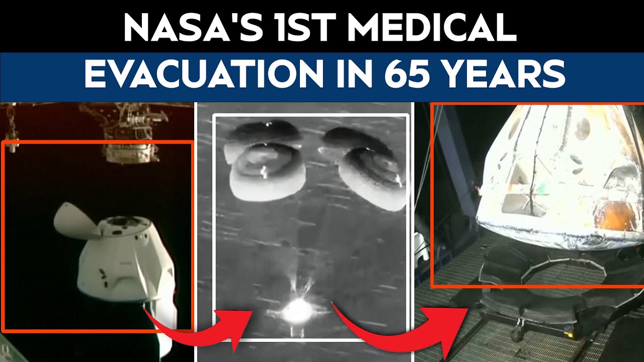Nasa Splashdown | NASA First Medical Evacuation From ISS: SpaceX Crew-11 Returns Early To Earth