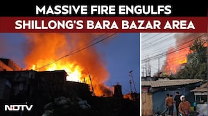Shillong News | Massive Fire Engulfs Shillong&rsquo;s Busy Bara Bazar Area