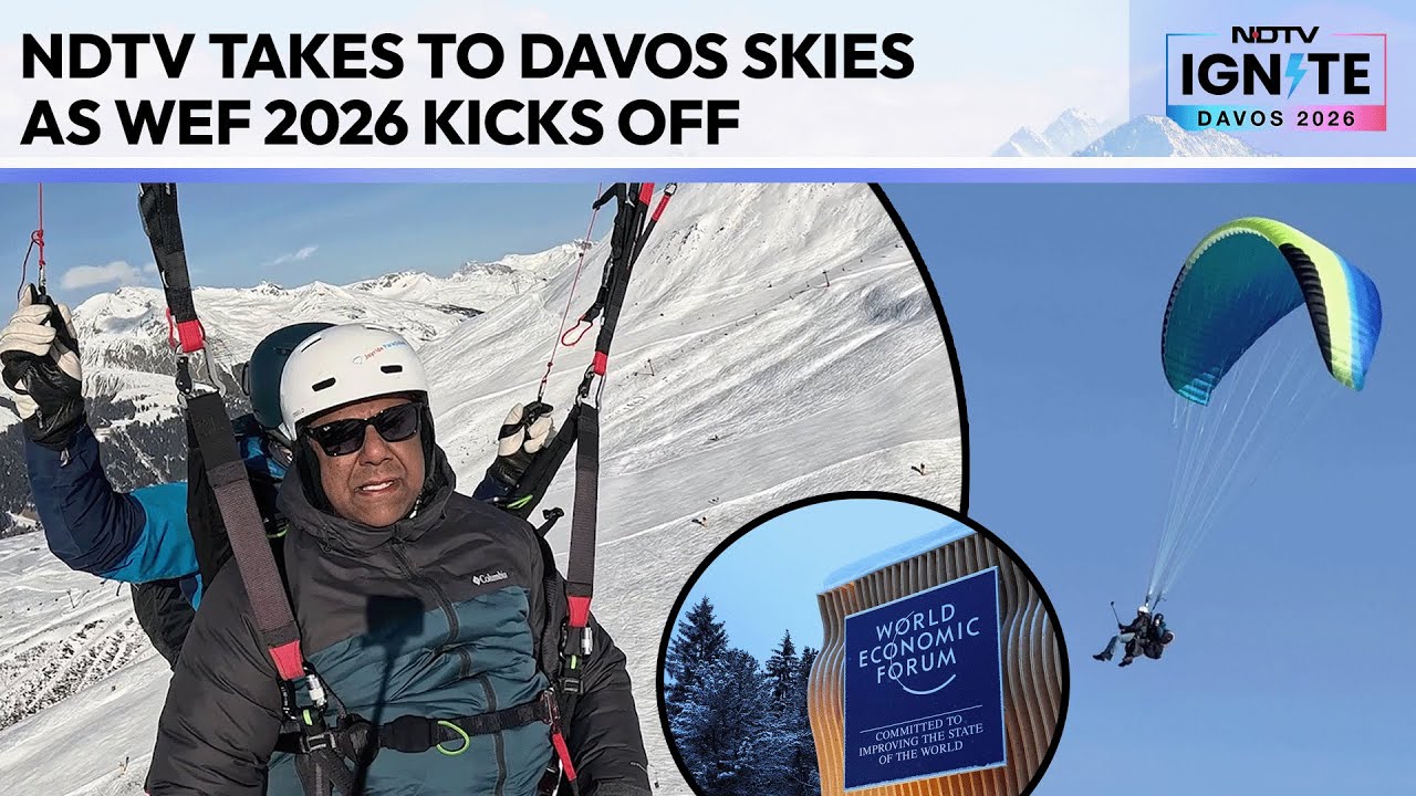 Davos Switzerland | Davos From The Skies: NDTV Paraglides Alpine Heights