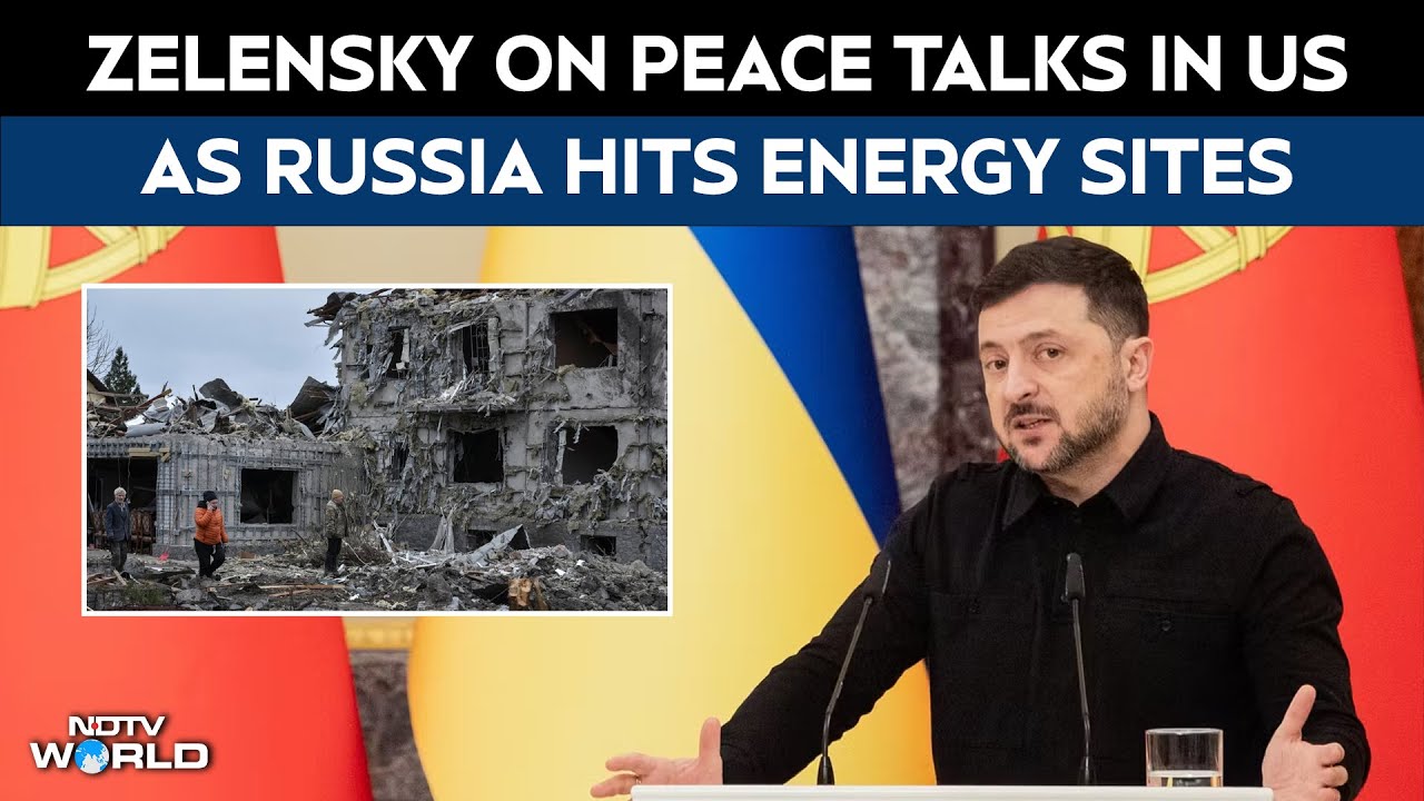 Russia Ukraine War | Volodymyr Zelensky On Peace Talks In US As Russia Hits Energy Sites