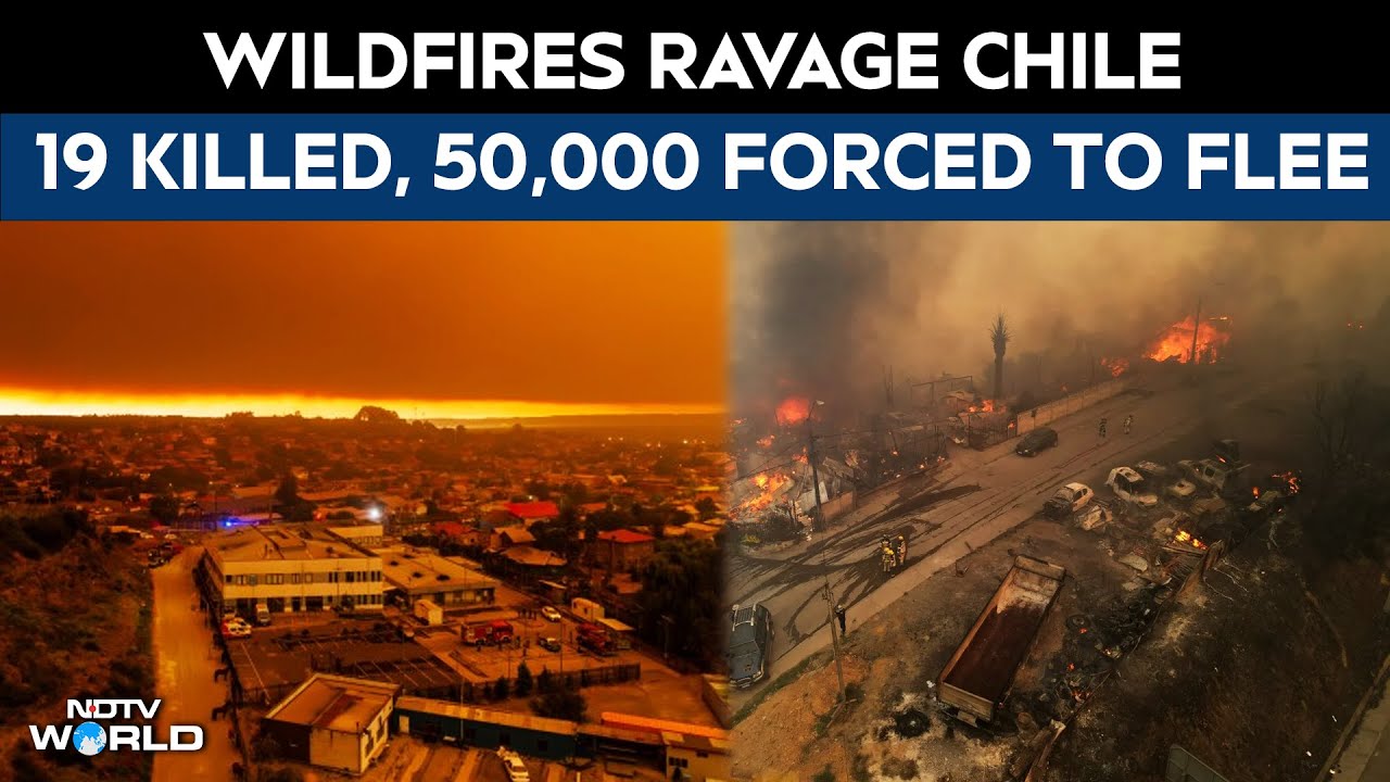 19 People Killed, 50,000+ Forced To Flee as Entire Towns Wiped-Out By Chile Wildfires
