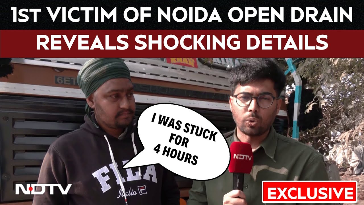 Noida Techie Death | "I Was Stuck for 4 Hours": First Victim Of Open Drain Reveals Shocking Details