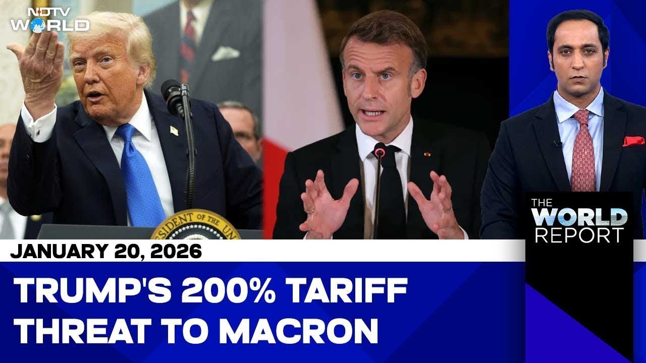 Trump's 200% Tariff Threat To Macron | Beckham Family Feud Explodes | US' Latest Greenland Threat
