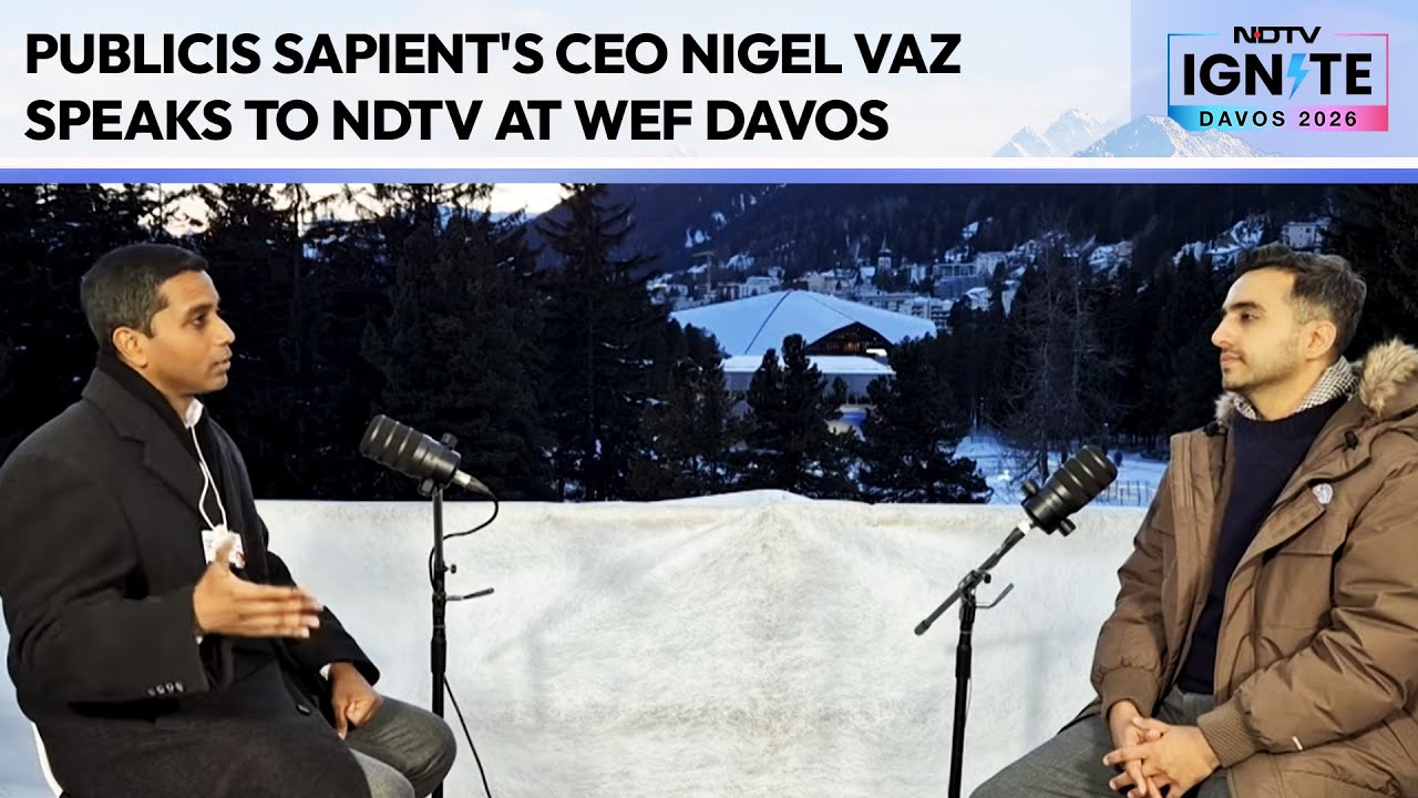 AI Bubble To Enterprise Value: Publicis Sapient's CEO Nigel Vaz Speaks To NDTV At WEF Davos