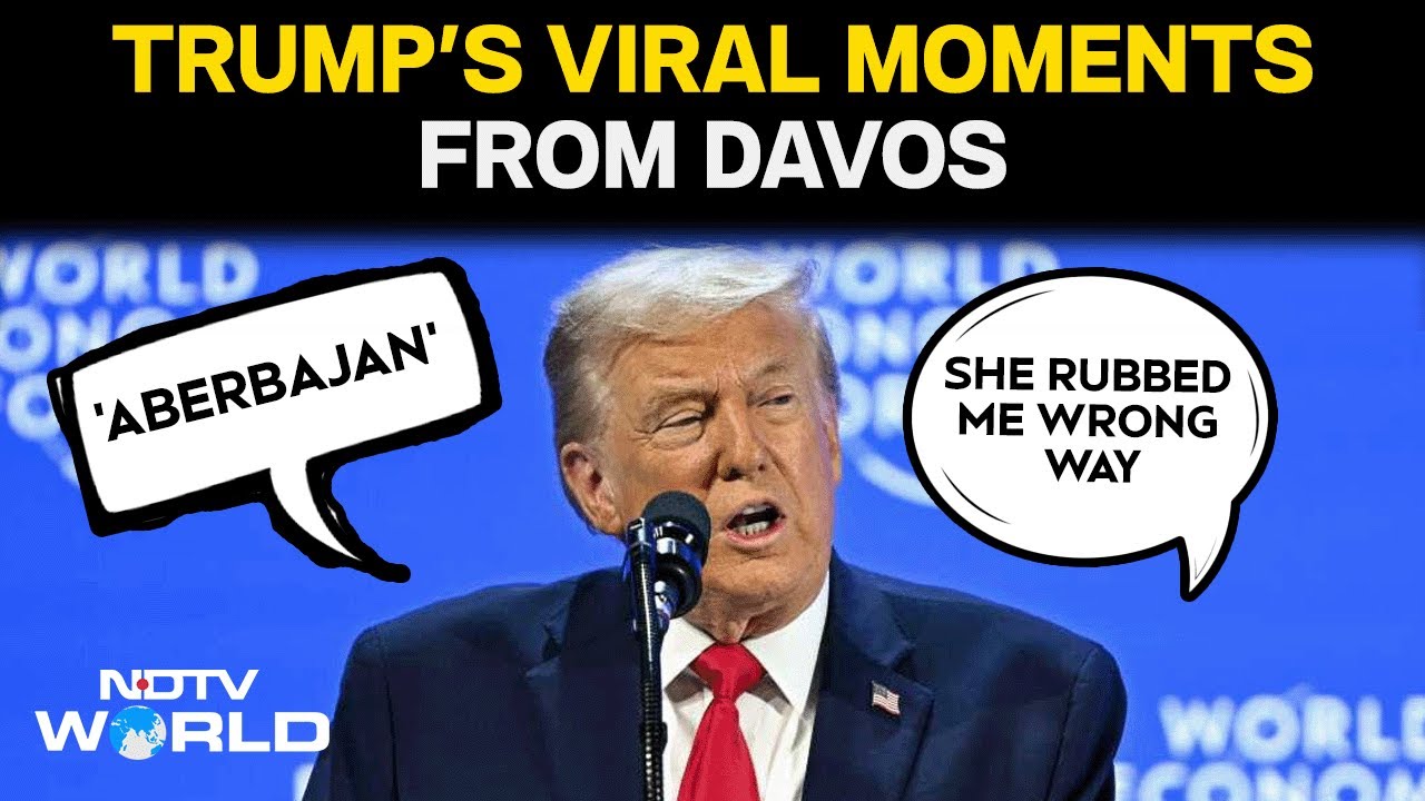 Trump Davos Speech | From Greenland Claims To 'Aberbajan', Trump's Faux Pas In Davos
