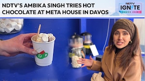 NDTV's Ambika Singh Tries Hot Chocolate At META House In Davos