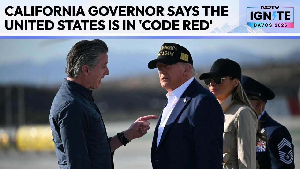 Gavin Newsom Davos | California Governor Says The United States Is In 'Code Red'