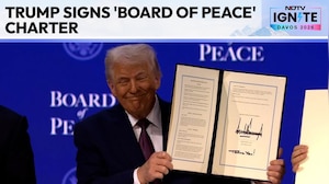 US President Trump Signs Charter To Formally Launch Board Of Peace Initiative At WEF In Davos
