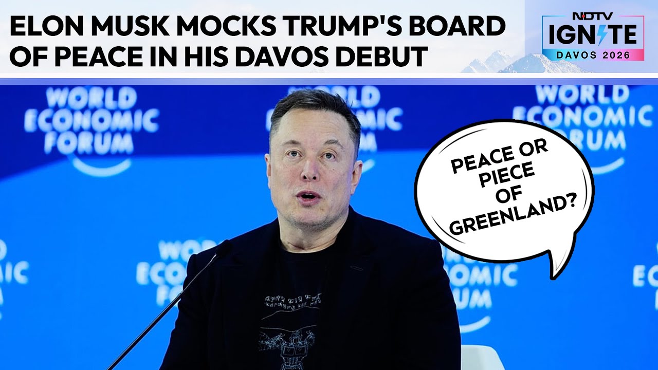 Davos 2026 | 'Peace Or Piece Of Greenland?' Musk Takes Dig At Trump's New Gaza Board