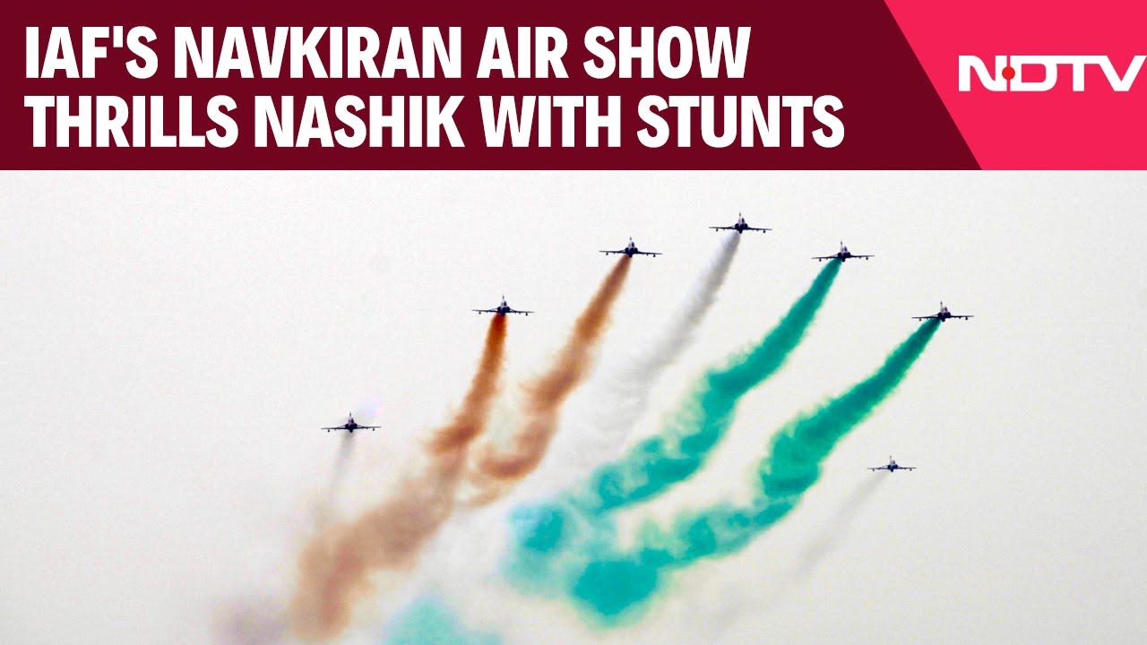 Watch: India Air Force Performs Navkiran Air Show With Thrilling Stunts In Nashik