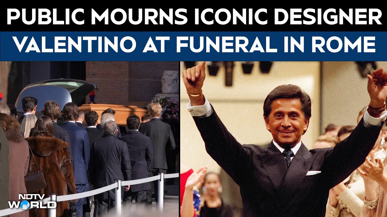 Valentino Death | Stars, Celebrities Say Final Goodbye To Fashion Icon Valentino At Funeral In Rome